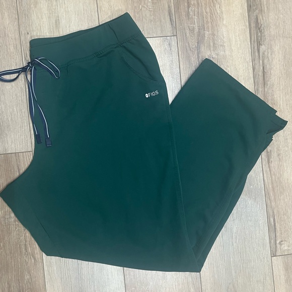 Figs Pants - Figs British Racing Green Kade Cargo Scrub Pants 4XL Tall